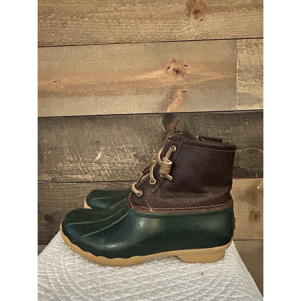 Sperry Women's Boots Top-Sider Duck Waterproof Leather Rubber STS90998 Size 6.5